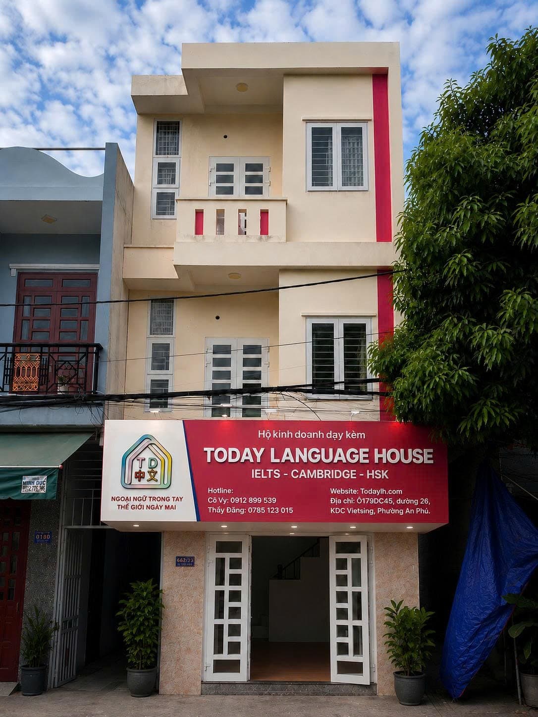 Cơ sở 2 Today Language House tại KDC Vietsing